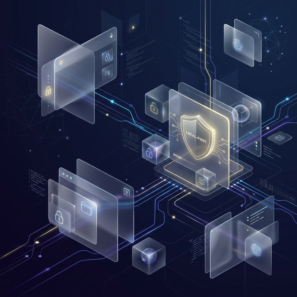 Cyber security local-first secure data privacy visualization